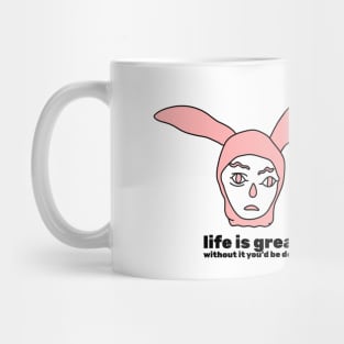 Gummo Pink Buuny Boy T-Shirt Mug